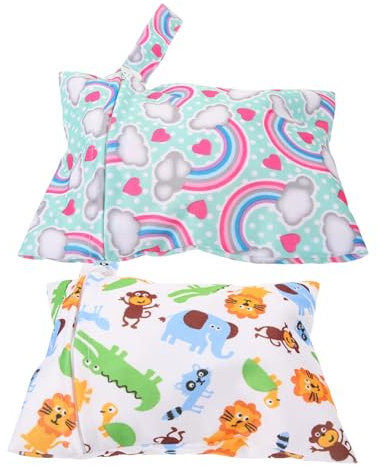 ibasenice 6 STK wasserdichte Wickeltasche Bedruckte Wickeltaschen Nassbeutel für Babys Aufbewahrungstaschen für Windeln Wickeltaschen fürs Kinderzimmer hängend Handtasche Männer und Frauen