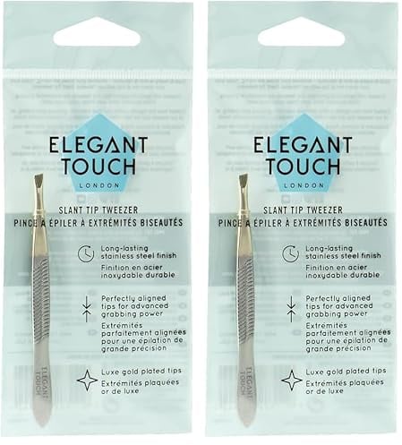 Elegant Touch Essential Implements Slant Tip Tweezers (Pack of 2)