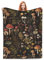 Turamurra Retro Mushroom Blanket Gifts for Women Girls Kids Soft Warm Lightweight Cozy Fairy Forest Flowers Plants Throw Blankets for Bed Sofa Living Room Couch Home Decor 50x60