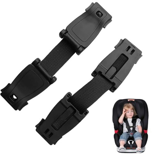 Anti Escape Car Seat Strap,2PCS Child Seat Belt Clip Anti Escape,Car Seat Safety Clip,Ensuring Safety in Car Journeys Car Seat Straps Anti Escape,Car Seat Clip for Push Chair Buggy Stroller Pram