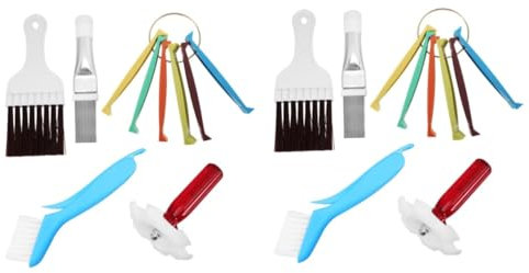 ABOOFAN 2 Juegos De Herramientas De Limpieza De Aire Acondicionado Condensador Radiador De Aire Acondicionado Limpiador De Aire Acondicionado Limpiador De Aletas Para Aire Acondicionado