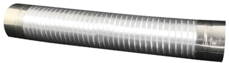 KONTONTY Kaminverlängerungsrohr Flexibles Abgasrohr Für Herd Und Wohnungslüftung