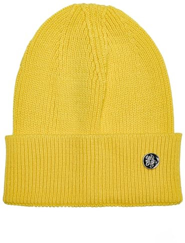 Tazzio Beanie Mütze für Herren und Damen Unisex Wollmütze Strickmütze Winter A500 (Gelb)