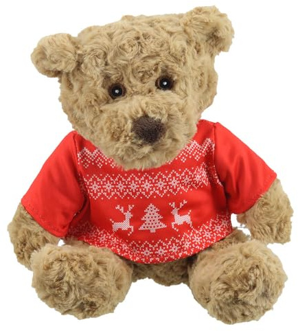 Wilberry The Puppet Company - Save the Children - Christmas Jumper Teddy Bear - ECO Cuddlies Soft Toy