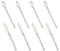 8 Stück Durchziehnadeln Kordelzug, Einfädelhilfe, Einfädler Tweezer, Elastische Kordel Durchziehnadeln, Gummiband Einfädler, Gewindewerkzeug für DIY