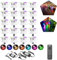 20er WIFI RGB Led Bodeneinbauleuchten Arbeitet mit Alexa,RGB LED Einbaustrahler DC12V Ø30mm 0.6W LED Boden WiFi Wireless Smart Phone
