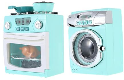 KOMBIUDA Conjunto De Simulación De Electrodomésticos Lavadora Y Horno Miniatura Lavavajillas Juguete Adecuado para Cocinas Infantiles
