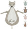 Manufaktur Liebevoll | Schmusetuch Personalisiert Fuchs Schnuffeltuch Geschenke mit Namen Baby Kuscheltier Schnullertuch Kinder Geburt Babygeschenk Taufe Namensgeschenk Mädchen Junge Trösterchen