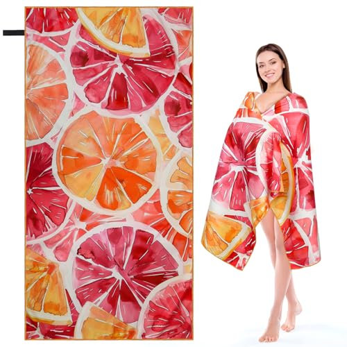 INYEEXUP Strandtuch XXL 90x180cm - Ultra-Leichtes Mikrofaser Badetuch, Schnelltrocknend & Sandfrei - Umweltfreundliche Stranddecke für Strand, Pool und Camping