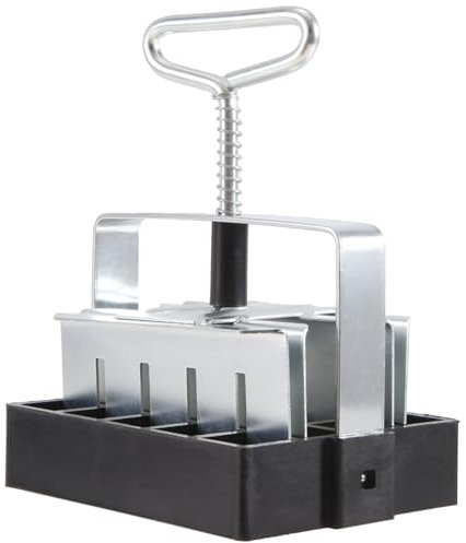 Sknrlko Handheld Seedling Soil Block Maker 20-Cell Steel Soil Blocking Tool with Handle Garden Blocking Tools