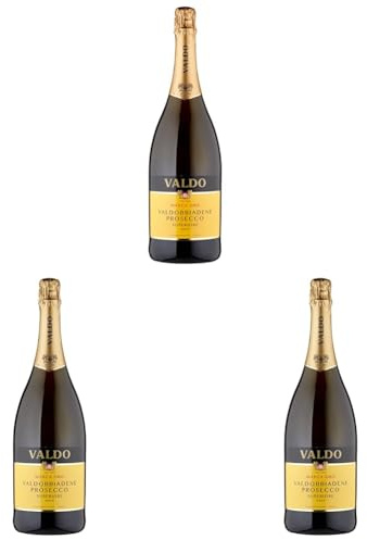 Valdo Marca Oro Magnum Valdobbiadene Prosecco Superiore DOCG 1,5 L (Packung mit 3)