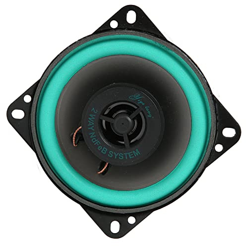 GLOGLOW Altavoces de Automóviles de Alta Potencia de 4 Pulgadas para Sistemas de Sonido de Automóviles, Sistemas, Altavoz Coaxial Estéreo HiFi para Vehículo, Hierro de Metal, 1 Pc Altavoces de