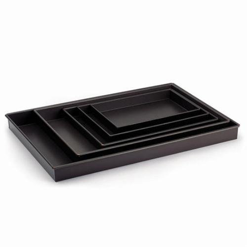 Gobel 225110 Plaque/Caisse à Génoise Bordée sur Fil Anti-Adhérent 40*30 cm Hauteur 3,5 cm, Brown