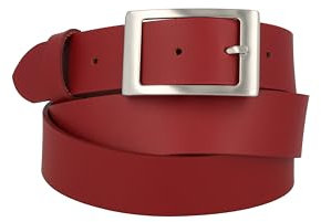 MGM Damen Basic Gürtel, Rot (Rot), 90
