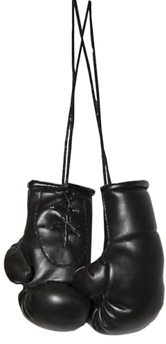 LISARO Mini Boxhandschuhe für den Rückspiegel im Auto oder für den Schlüsselbund. Mini Deko-Anhänger für den Innenspiegel im Auto I Perfekte Geschenkidee für Boxer und Werbung.