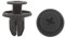 sourcing map 50 Stücke Auto Befestigung Clips Kunststoff Nieten 10mm Loch Befestigung Kotflügel Druck Pin Clip Schwarz