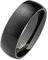 Paula & Fritz® matt poliert 6mm breit Edelstahlring Damen-Ring Verlobungs-Ring Freundschaftsring Herrenring Partnerring Dome schwarz 53 (17)