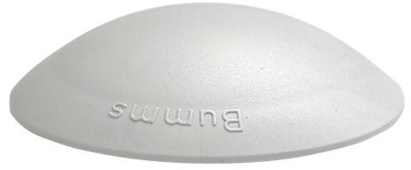 HKB ® 2 Stück BUMMS Türstopper, Türpuffer, Ø 60 mm Höhe: 15 mm, grau, aus Kunststoff, mit Klebefläche, Originalprodukt von Hersteller Hansi Siebert, Artikel-Nr. 50363