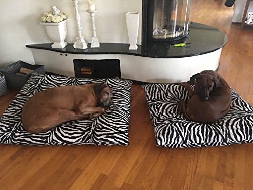 Hundebett Komfort von Kühnemuth (Zebra schwar-beige)
