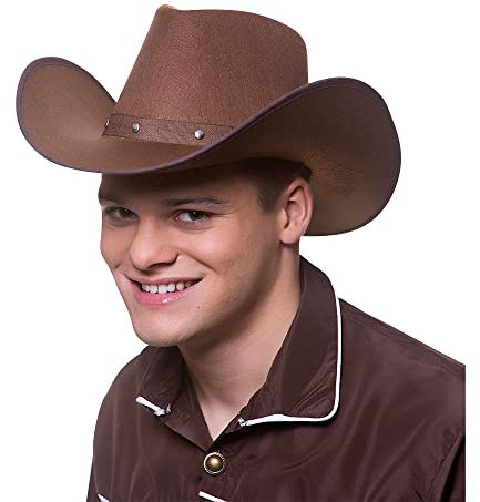 Wicked Costumes Adult Texan Cowboy Hat Dark Brown Fancy Dress Party Accessory