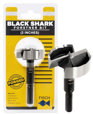 Fisch FSA-350323 Black Shark Forstnerbohrer Ø 5,1 cm, geschmiedeter Stahl, Made in Austria