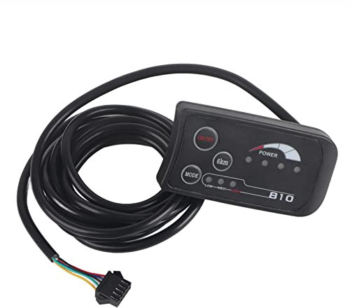 Akozon LED Anzeige, Bedienfeld Elektrische Fahrrad 810 LED Anzeige Mit 4-Draht Kabelbedienfeld