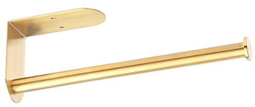 Gold Küchenrollenhalter Ohne Bohren, OBODING, Edelstahl Küchen Papierhandtuchhalter an der Wand Montiert für Küche und Badezimmer (Gold)