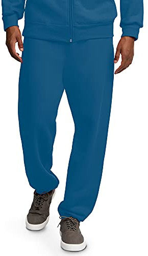 Fruit of the Loom Men's Eversoft Fleece Sweatpants, Blue, Small