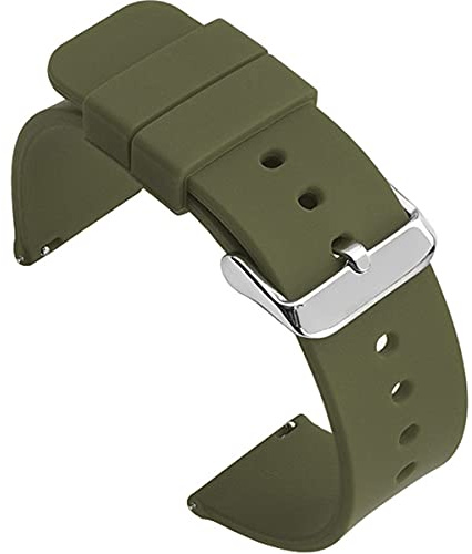 Shieranlee Quick Fit Braccialetto Morbido di Ricambio in Silicone Compatibile con 12MM 14MM 16MM 18MM 19MM 20MM 21mm 22MM 24MM Watchband Watch Strap