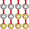 Syhood 12 Stück Weihnachtsglocken für lose Geschenke, Eisglocken für Weihnachtsmann, Schlittenglocken 3,8 cm, Weihnachtsbaumschmuck, Partygeschenke