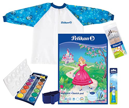 Pelikan Malschürze mit Ärmeln 6-9 Jahre Blau (Jungen-Set)