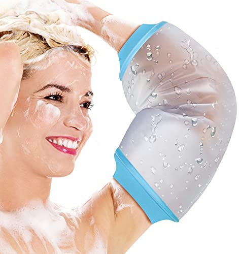 SUPERNIGHT Housse étanche pour plâtre pour douche, housses de ligne PICC pour bras supérieur, manchon de bandage étanche réutilisable pour adulte pour coude