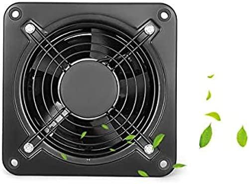 Commercial Extractor Industrial Ventilation Axial Exhaust Blower Flow Plate Fan,Ventilation Extractor Exhaust Metal Axial Fan Air Blower With Louver Grill Shutter,8inch,GQYYS