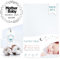 Moseskorb-Spannbettlaken aus 100% komplett natürlicher Bio-Baumwolle 95 x 65 cm Moseskorb-Spannbettlaken in Weiss Farbe 2er-Set Ultraweich und Bequem für Ihr Baby