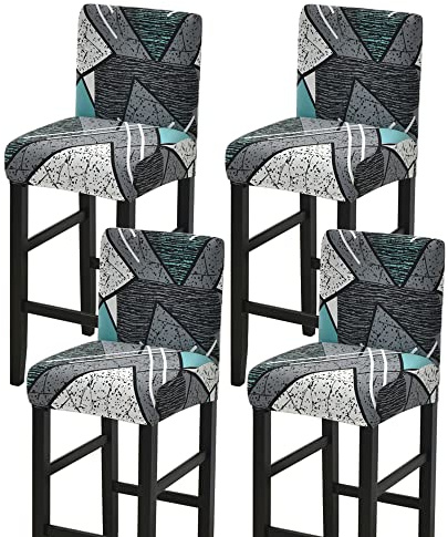 Meigeh Stuhlbezug Hoch Barhocker Abdeckungen Bar Stuhlhussen Bezug für Hochstuhl Stühle Überzüge für Barhocker Esszimmer Stuhlbezüge