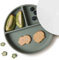 Moonkie Platos de succión para bebés y niños pequeños | Platos divididos de silicona sin BPA con tapa | Aptos para microondas y lavavajillas - 1 Pack (Sage)