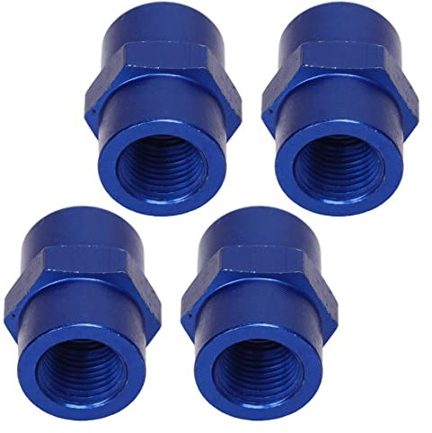 4 Pièces Coupleur de Tuyau Femelle, 1/8in NPT Femelle Coupleur Adaptateur Raccord de Tuyau Universel pour Carburant Air Eau Huile Gaz Tuyaux