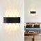 Homefire LED Wandleuchte Innen Wandlampe - Aussenlampe Schwarz Wandbeleuchtung Aussen 7W Außenlampe IP65 Außenleuchte Up Down Wandstrahler 3000K Warmweiß Außenwandleuchte für Hauswand Garten Flur