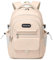 VARLIVOO Zaino Scuola Ragazza Zaino Porta PC 15.6 Pollici Donna Zainetto da Scuola Superiore Impermeabile Casual Zaini per Scuola Viaggio Università Latte Bianco