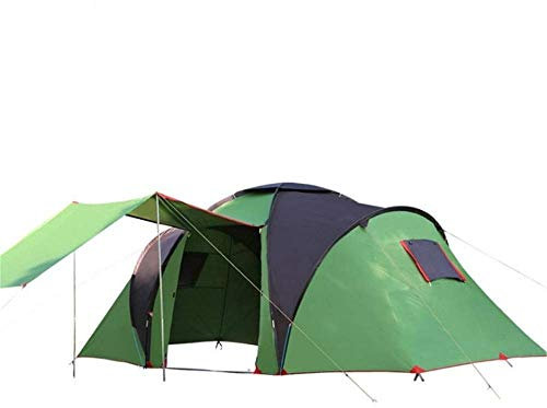 Upgrade-Zelt, wasserdicht, doppelschichtig, großer Baldachin, Sonnenschutz, Outdoor-Camping, 4–6 Personen, Familien-Kuppelzelt für Rucksackreisen, Angeln