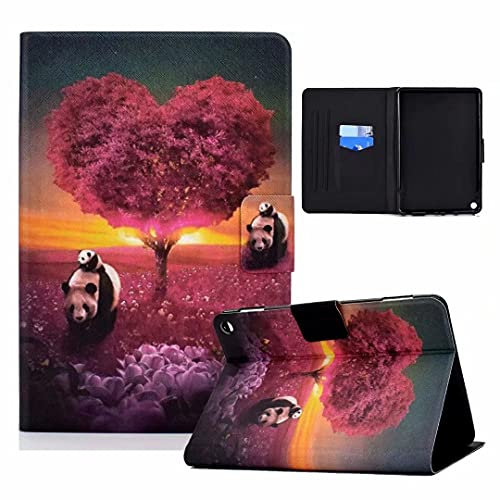 Case for Amazon kindle Fire Max 11 Inch 2023 Tablet, Slim Folding Premium PU Leather Book Stand Cover Case with Auto Wake/Sleep, panda