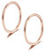 Rose Gold 20G 10mm Nose Rings Hoop G23 Titanium Hinged Segment Septum Rings Seamless Clicker Sleeper Daith Tragus Helix Cartilage Piercing Hoop Earrings
