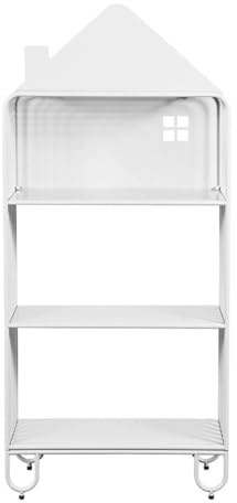 Home Deluxe - Kinderregal TODO - Farbe: Weiß, Maße: 134x61x28 cm, inkl. 2 Aufbewahrungsboxen, Bodenschondend, stabile Konstruktion I Kinderregal Bücherregal Magnetregal