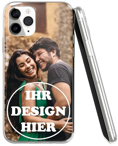 Generisch Personalisierte Hülle FürApple iPhone 13 - Maßgeschützte TPU Handyhülle mit Ihrem Bild Initialen Foto Text oder Bild für Mobiltelefone