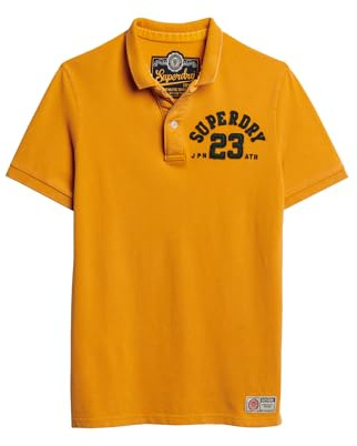 Superdry Herren Vintage Athletic Polohemd Goldgelb XL