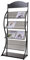 LVLDAWA Zeitschriftenständer, Bodenstehender Zeitschriftenständer Literatur Zeitungsständer, Literaturbücher Zeitungsaufbewahrungshalter Büro, Zuhause, Einkaufszentren (Farbe : Schwarz, Größe : 64X3