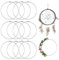 YDHfdc 12 Stück Metallring 10cm Metallringe Zum Basteln Silber Ringe zum Basteln Deko Ringe zum Aufhängen für DIY Floral Hoop,Hochzeitskranz,Traumfänger,Floristik