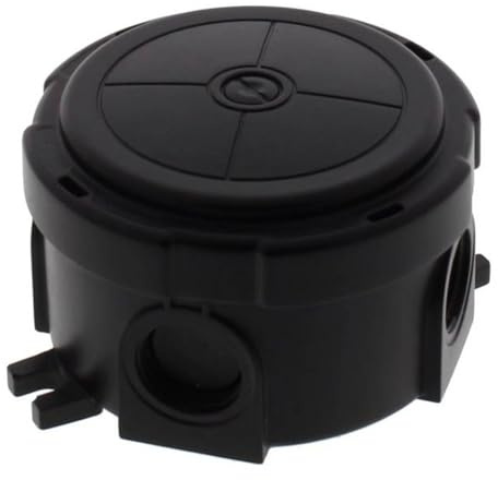 Wiska 10110630 COMBI 304 BK Junction Box, 57mm, Black, No Terminals