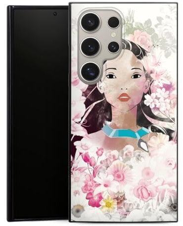 Silikon Hülle kompatibel mit Samsung Galaxy S24 Ultra Case schwarz Handyhülle Pocahontas Disney Offizielles Lizenzprodukt