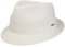 Stetson Plain Toyo Trilby Strohhut - Unifarbener Hut - Klassischer Look - Sommerhut mit UV-Schutz 40+ - Für Damen und Herren - Frühjahr/Sommer weiß L (58-59 cm)